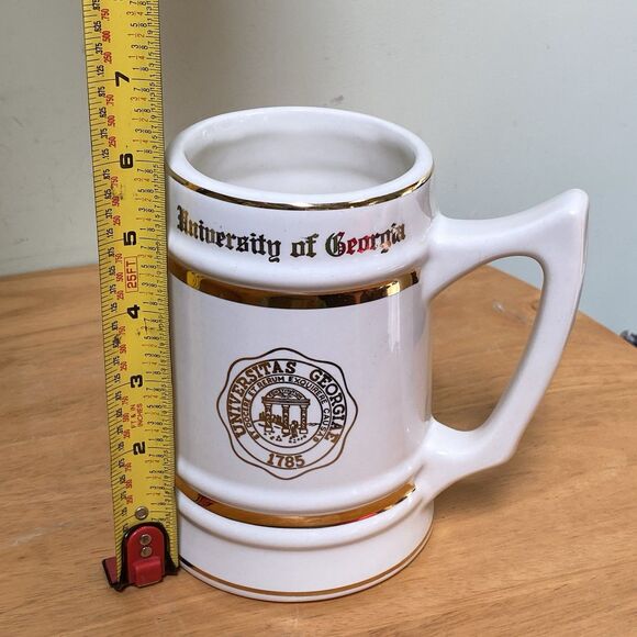 Vintage University of Georgia 1785 Gold Trim Mug Stein WC Bunting Ceramic - Picture 11 of 11